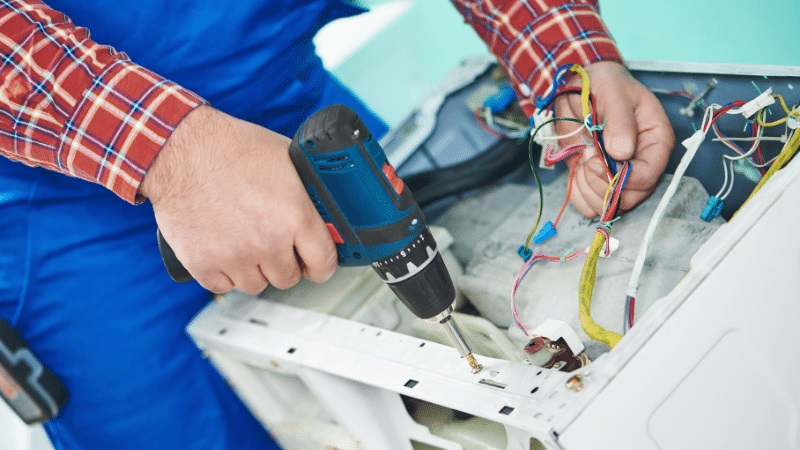 Gaziosmanpaşa Fujitsu Fujitsu çamaşır makinesi kart tamiri – Su almama arızası orijinal parça ile giderildi. - Teknik servis örneği